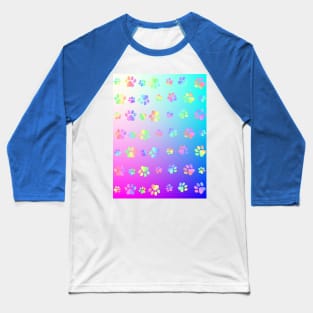 PAW Print Pattern Baseball T-Shirt